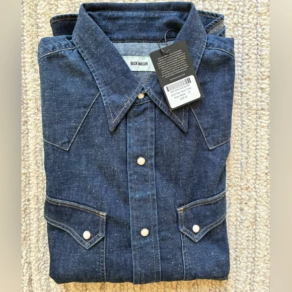 Buck mason Denim western shirt - Picture 2 of 6
